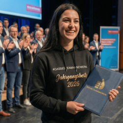 #DASBESTEAMHANDWERK ® - Hoodie Jahrgangsbeste/r 2026 in Gold